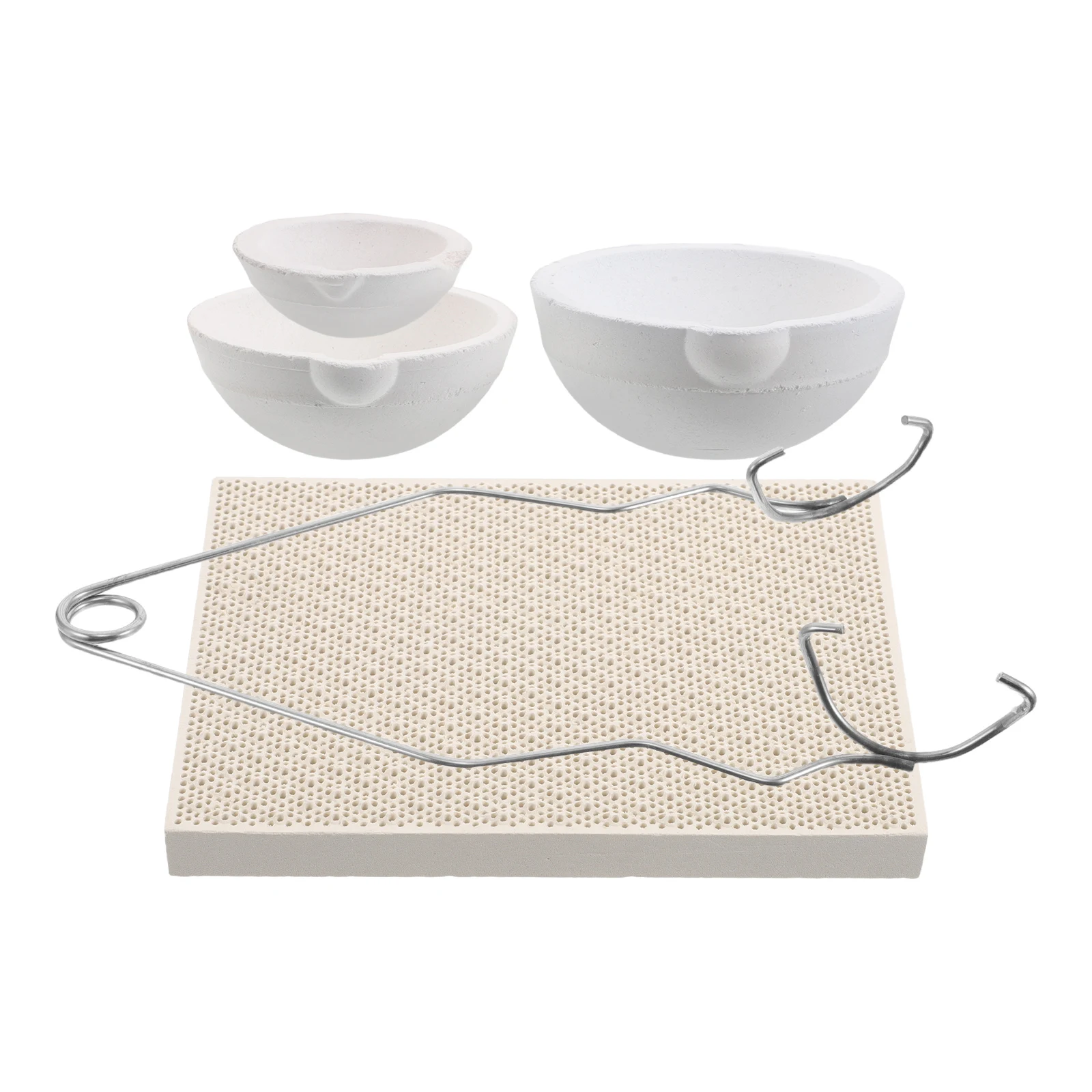 

Melting Gold Bowl Set Quartz Crucible High Temperature Casting Home Metal Melting Tools Jewelry Supplies Aluminum Refining Kit