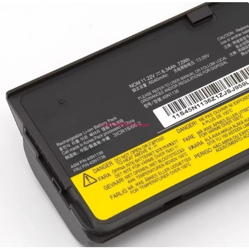 

Новая сменная батарея 45N1136 для ноутбуков Lenovo 45N1126, 45N1127, 45N1738, 45N1130, 45N1737