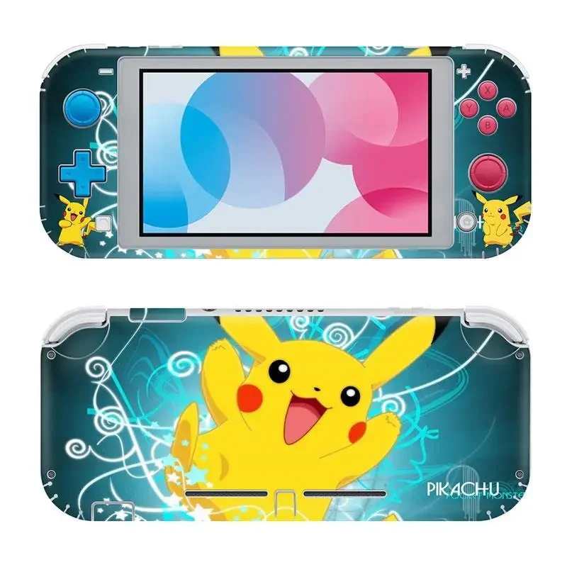 Pikachu Protect Shell Sticker Compatible for Nintendo Switch Lite Sticker Protective Case Sticker Console Accessories