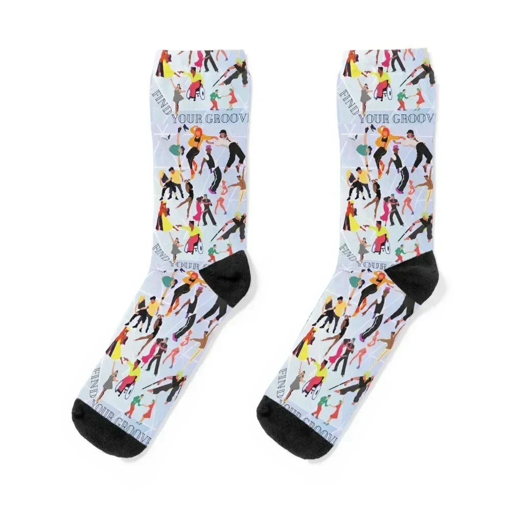

Find your groove Socks cartoon hip hop Soccer Men's Socks For Man Women's short basketball custom sports Man Socks Women's