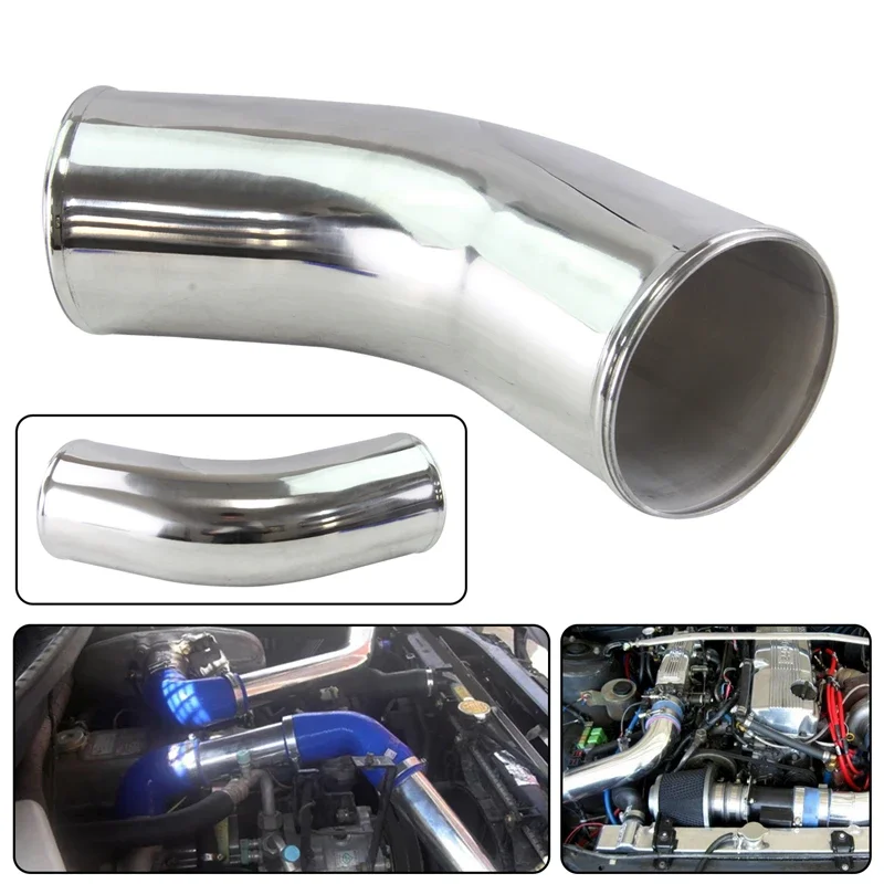 Aluminum Intercooler Intake Pipe L=300mm Different Inlet/Outlet size Universal 45 Degree 89-127mm/ 3.5-5.0