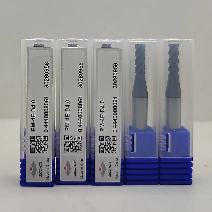 PM-4E-D4.0/PM-4E-D4.5/PM-4E-D5.0/PM-4E-D5.5/PM-4E-D6.0 ZCC.CT CNC PM-4E Frese piatte a 4 flauto Frese 4T