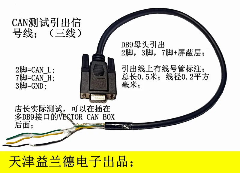DB9 Female Can Conn…