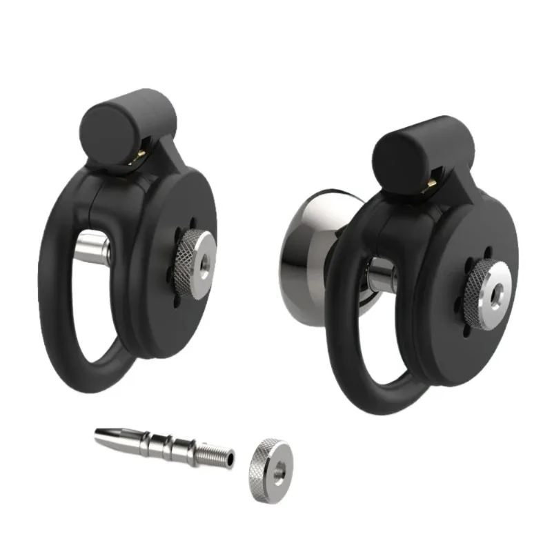 Flat Cock Cage Male Chastity Lock with Metal Urethral Catheter Urethral Inverted Negative Urinary Catheter BDSM Sex Toys for Men