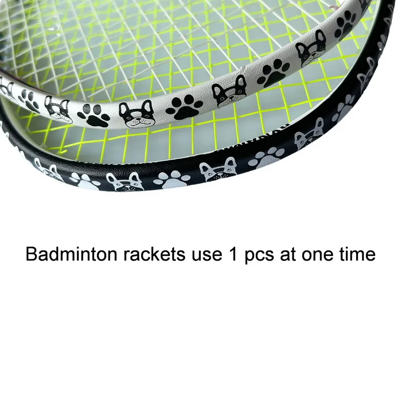 2Pcs Self Adhesive Tennis Racket Protect Tape Anti Paint Off Badminton Accessories Racket Frame Edge Protection Stickers Cartoon