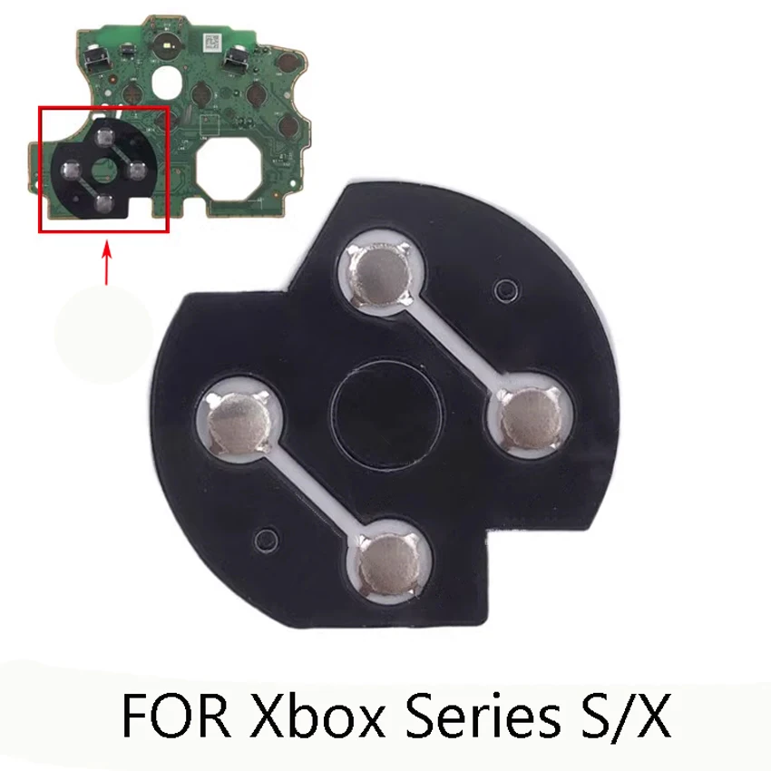 1PCS FOR XBOX ONE/S Handle Power Board Elastic Copper Cross Pad XSX Controller Keyboard Elite 1/2 Metal Key Patch Dome Button