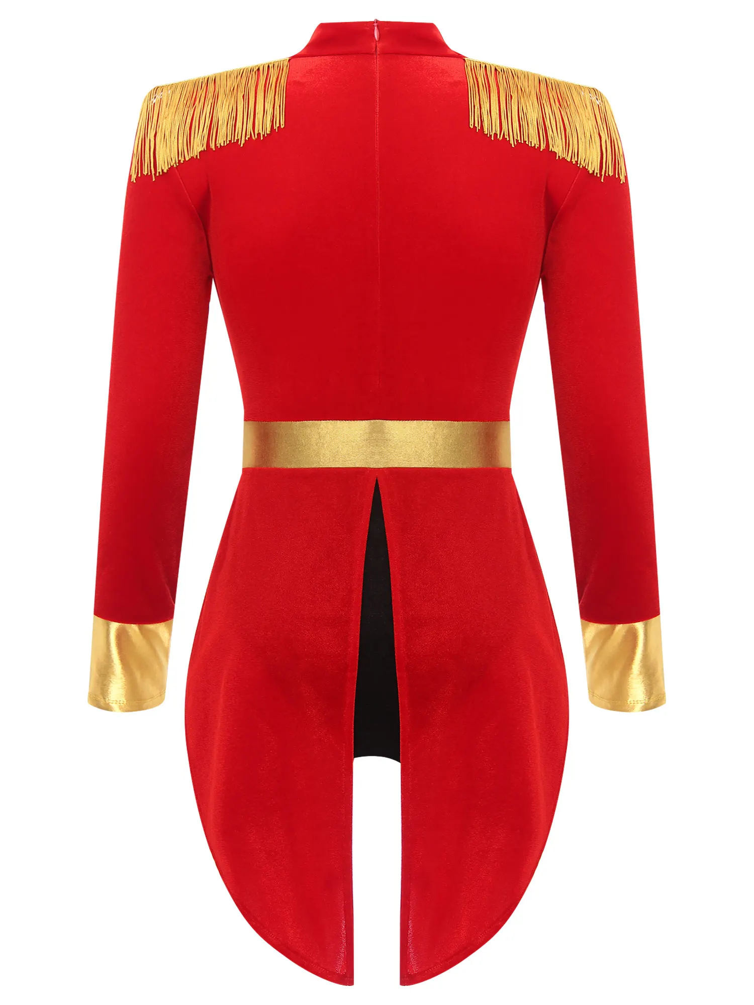 Trajes Ringmaster de circo para mulheres, bodysuit cosplay, franja, macacão manga comprida, festa de carnaval, vestir, Halloween, domador de leões