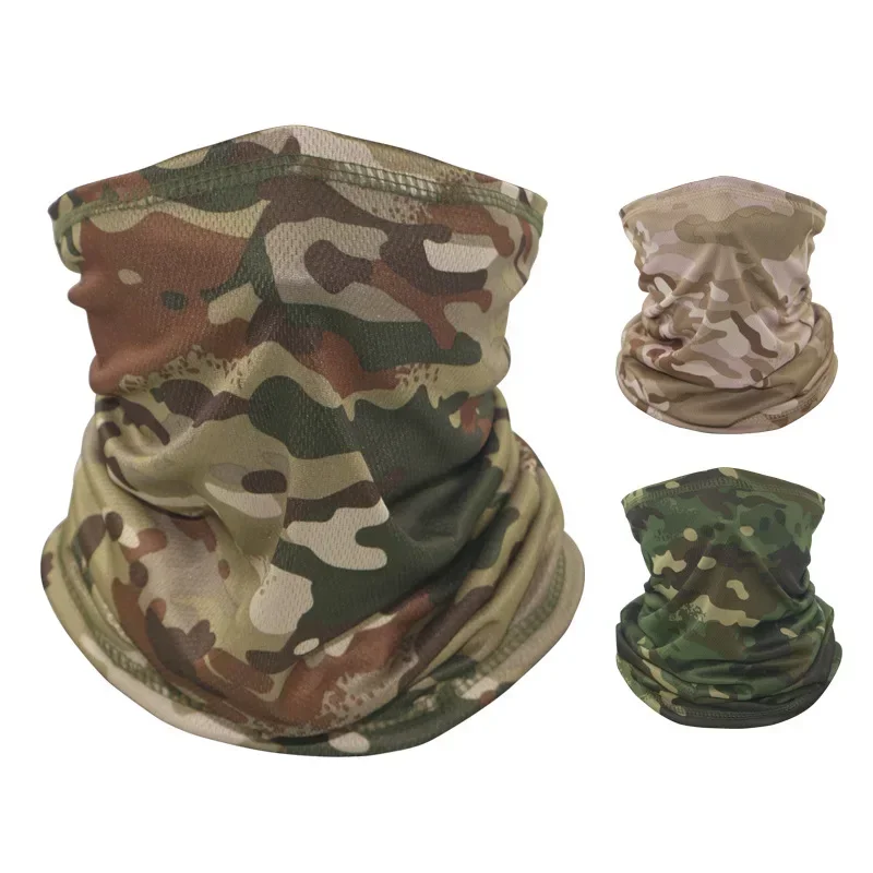 

Camo Tactical Mask Neck Gaiter Cover Face Bandana Sun Cool Cycling Hunting Hiking Camping Tube Scarf Men Women