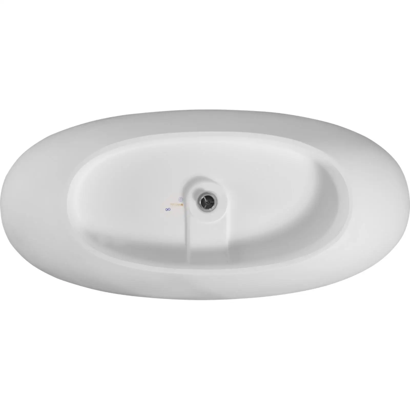 

65" Freestanding Solid Surface Bathtub, Luxury Handcrafted Stone Resin