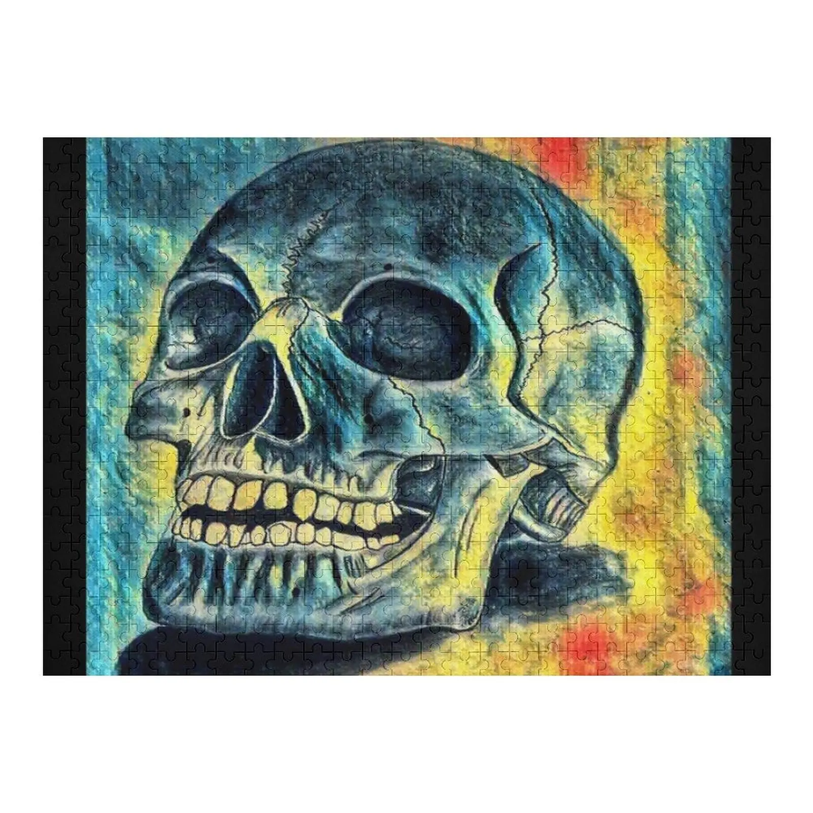 

Skull face Jigsaw Puzzle Custom Personalized Photo Gift Diorama Accessories With Personalized Photo Puzzle