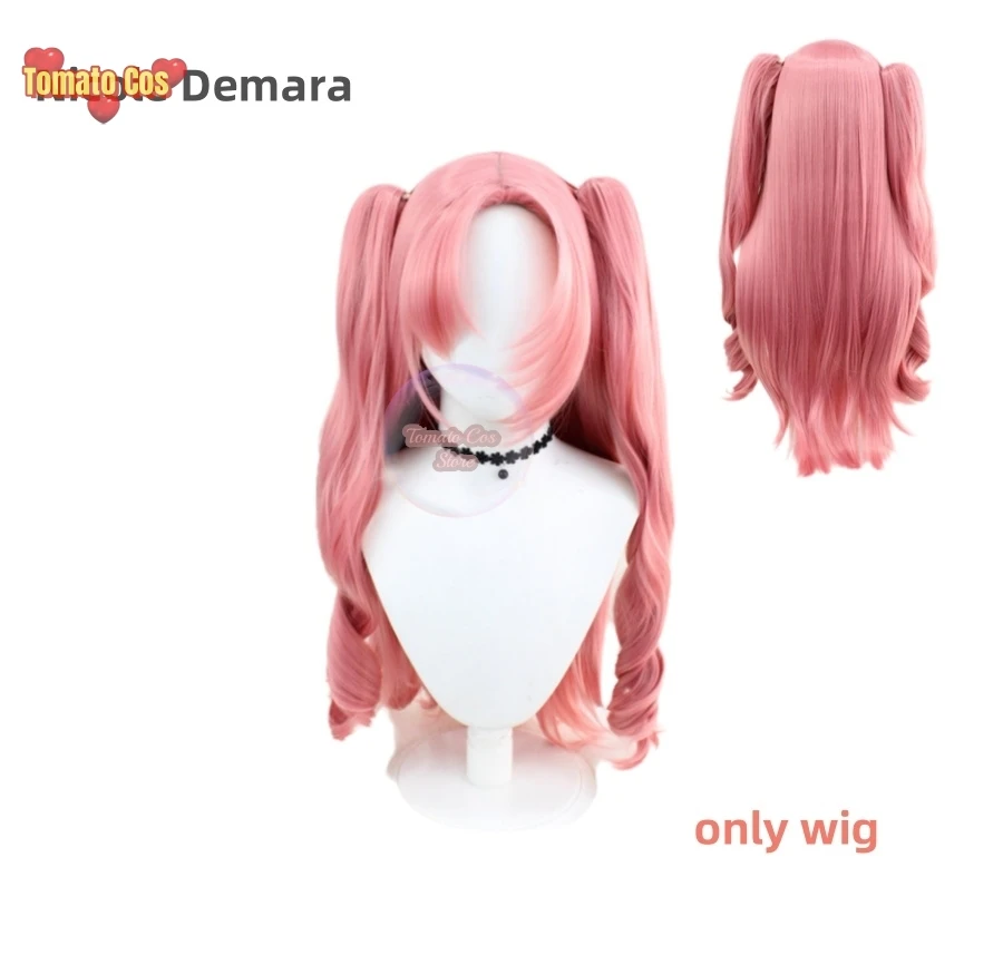 Game Zenless Zone Zero Nicole Demara Cosplay Wig Long Pink Curls Heat Resistant Hair Halloween Party Wigs