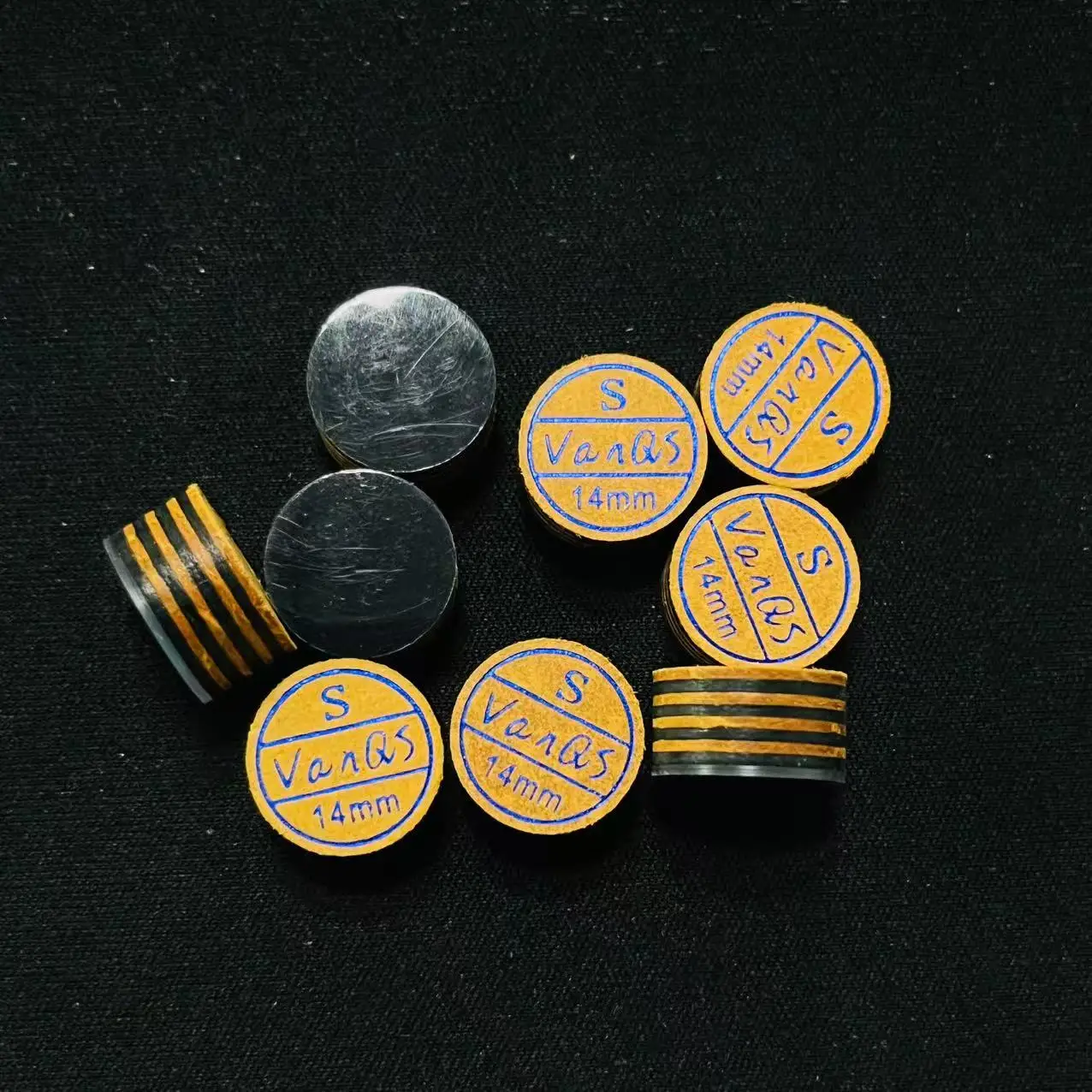 2025 ใหม่มาถึง VanQs คุณภาพสูง 14 มม.ขนาด 8 ชั้นหนังสระว่ายน้ํา CUE TIP สําหรับบิลเลียด CUE STICK