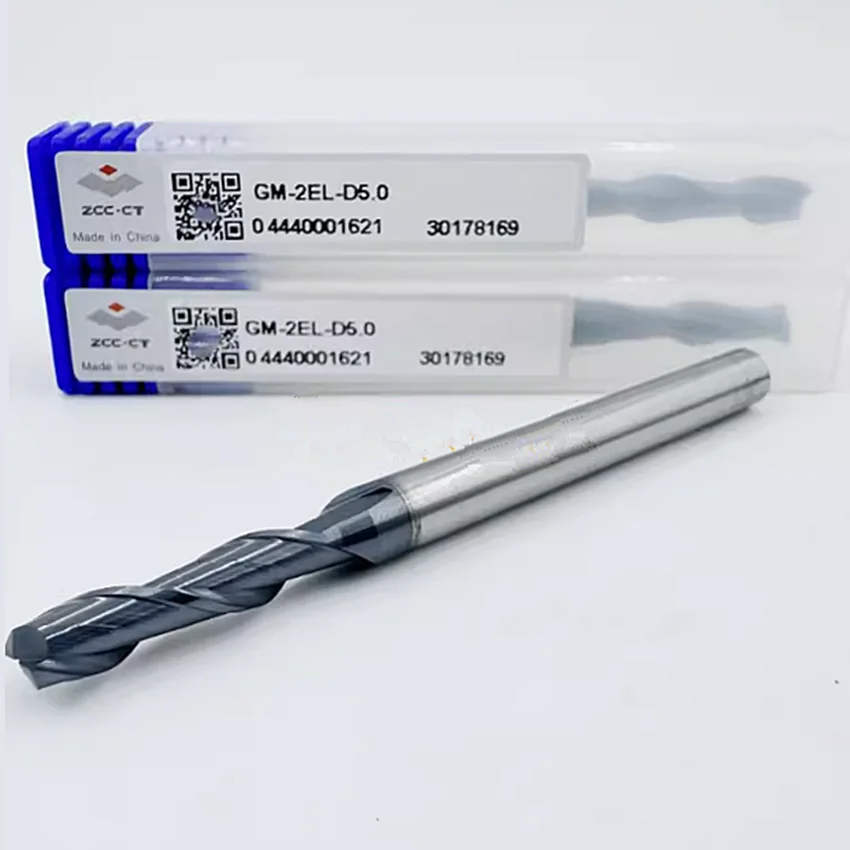 GM-2EL-D5.0 ZCC.CT GM-2EL Two blade long blade flat end milling cutter D5.0*6*20*75 2T Flat end mills 2 Flutes End mills