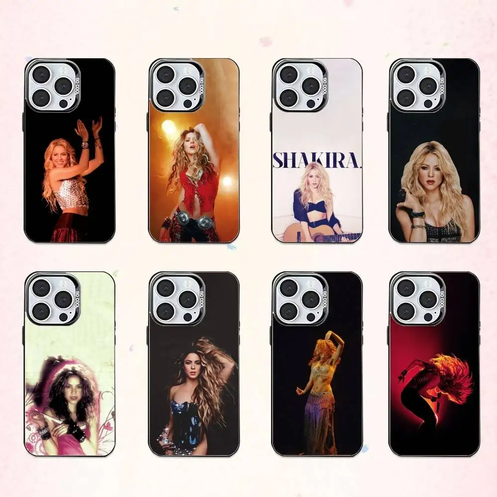 

Singer S-Shakiras Cool Phone Case For iPhone17,16,15,14,13,12,11 Plus,Pro Max Colored Silver Plated Inside Cover