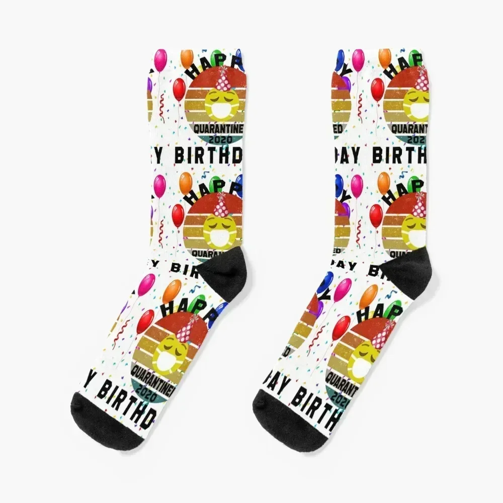 Birthday 2020 Quarantined funny Gift Idea - Social Distancing Socks designer hip hop Socks Women Men's