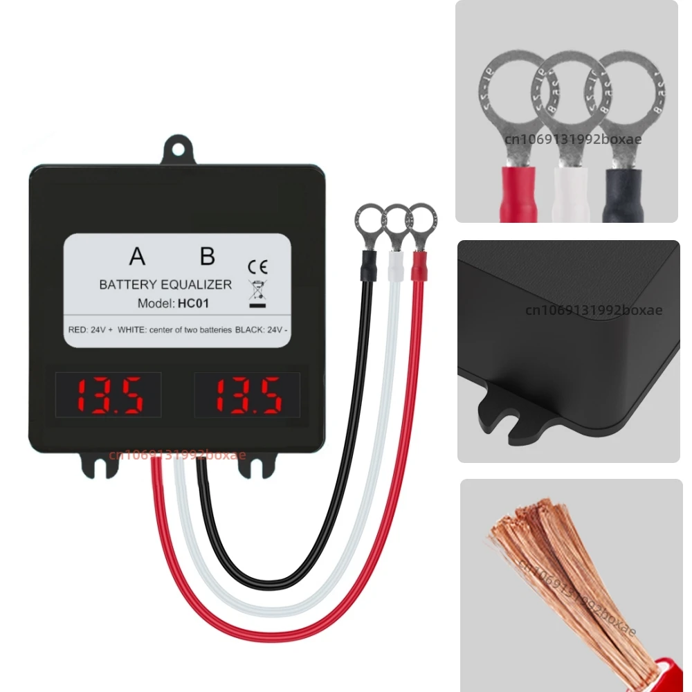 New Arrival LED Display Battery Equalizer 2S Batteries Charging Voltage Balancer For 2x 12V Lead Acid/GEL/Li-ion/LiFePO4 Battery