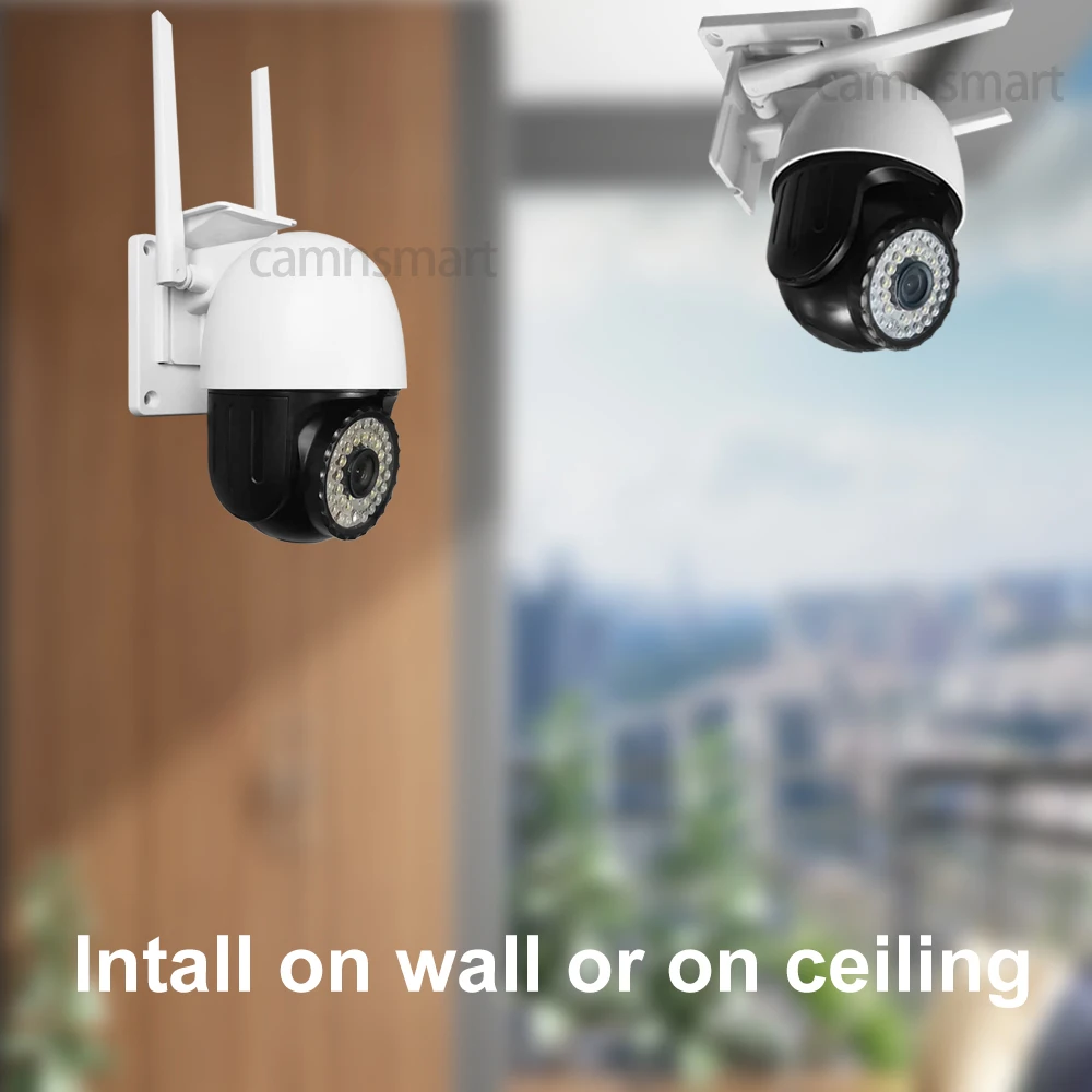 3MP Outdoor Camera Security Wireless Wifi YCC365plus APP Full Color Night Vision IP66 Waterproof Speed Dome AI Motion Detection