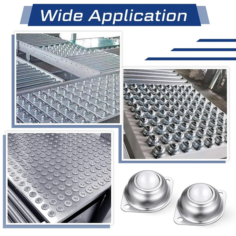 AB09-30Pc 5/8Inch Roller Ball Transfer Bearing Carbon Steel Round Ball Transfer For Conveyor Roller Stand Transmission System