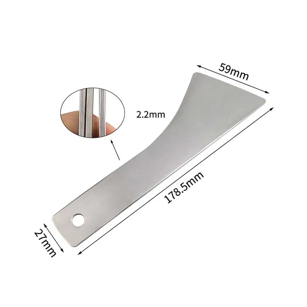 ステンレス鋼の車のドアパネルトリム取り外し、レベルこじ開けツール、車内、オーディオダッシュボード、ラジオファスナー、分解ツール、1個