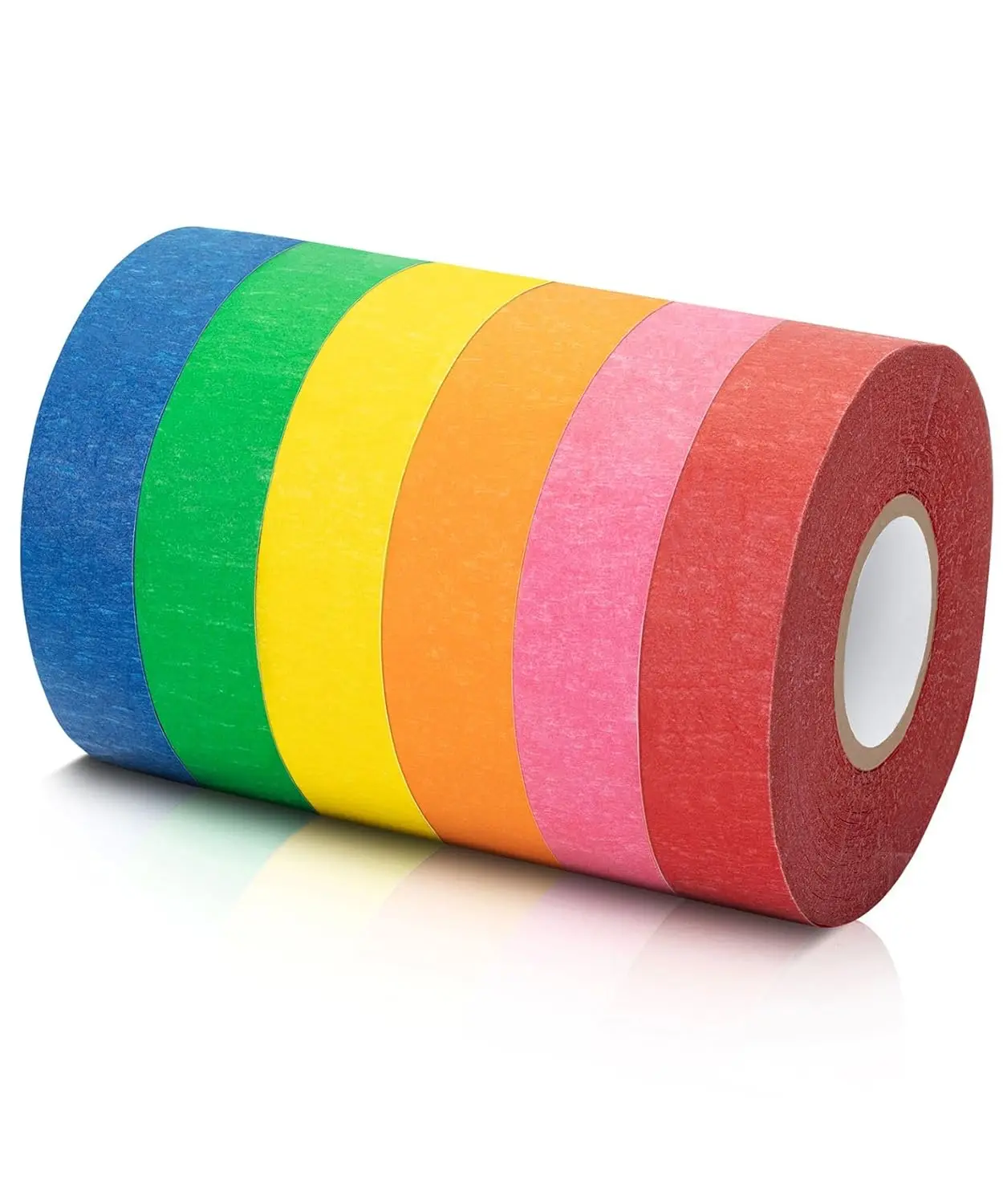

Colored Masking Tape 0.6" x 15 Yards 6 Pack for Arts Crafts Labeling Marking Journaling DIY Projects