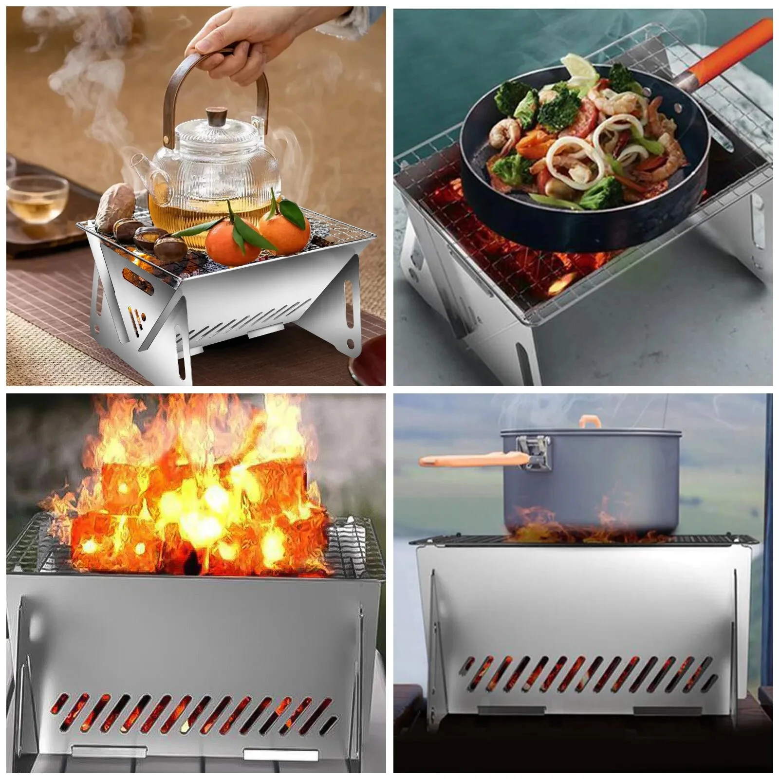 Poêle de camping à bois portab - Camping Cooking Range avis et prix