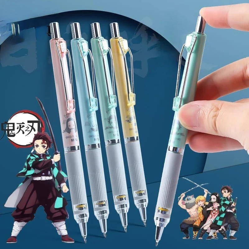 Demon Slayer Tanjiro Kamado Nezuko Anime Peripheral Cartoon Constant Lead Mechanical Pencil Student High-Value Stationery Gift