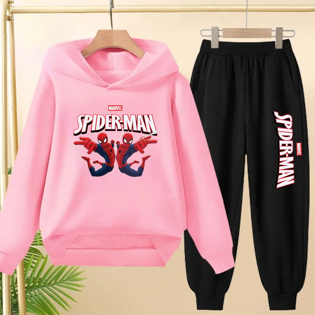 

Children's New Spider-Man Print Hoodie PulloverTop 3-12Yrs Coat Sweatshirt+Pants 2P Boys Girls Toddler Clothing Cute Leisure Set