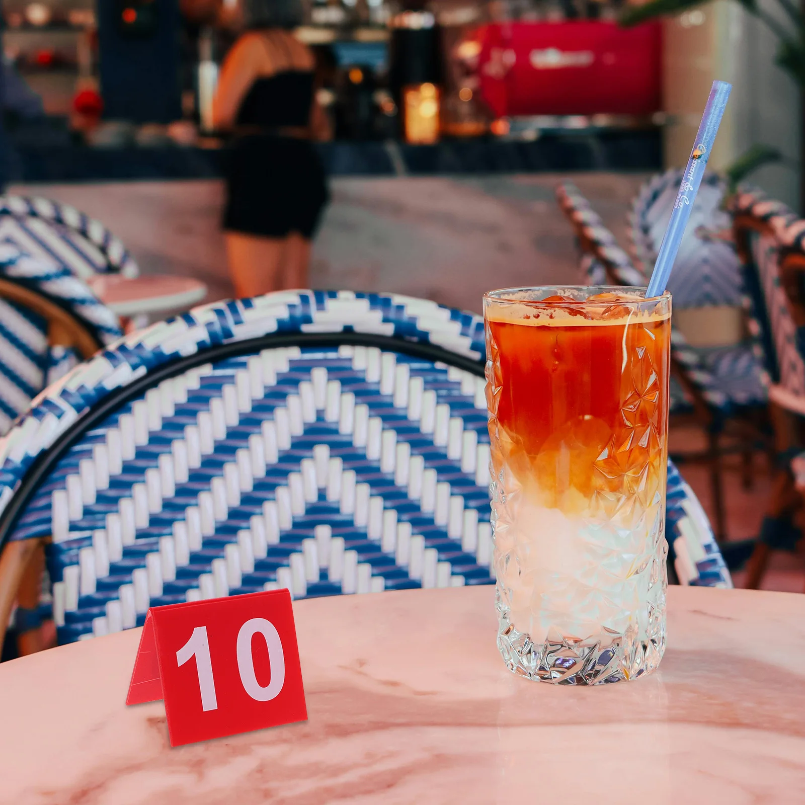 

10Pcs Clear Acrylic Double Side Table Numbers Numbered Cards for Wedding Restaurant Office Event Banquet Table Signs 1-25