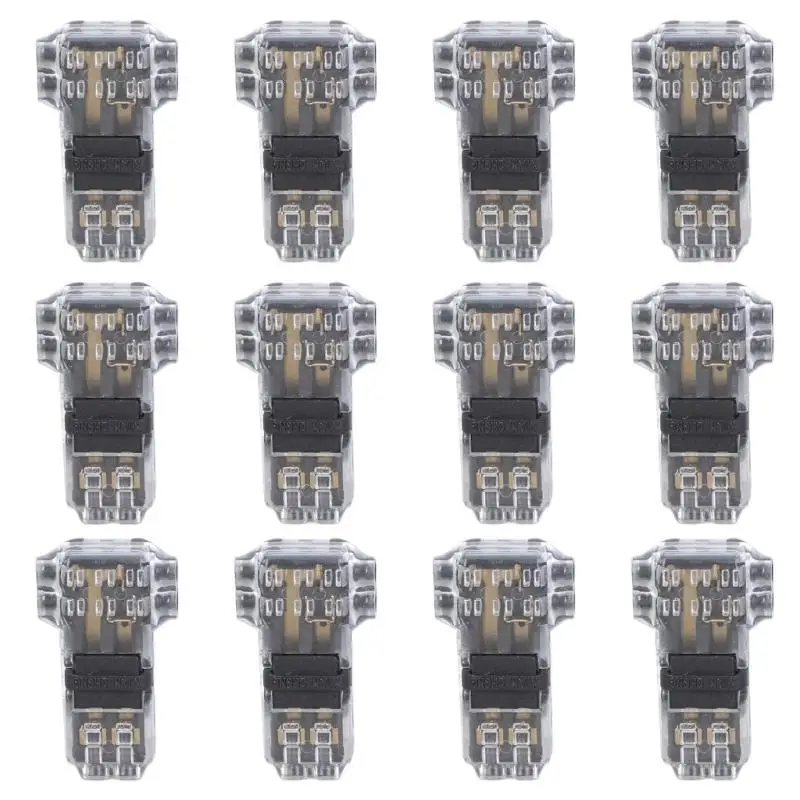 

652F 12PCS Insulating Wire Connectors Compact Wire Connector for Clean & Efficient Cable Managements In DIY Projects