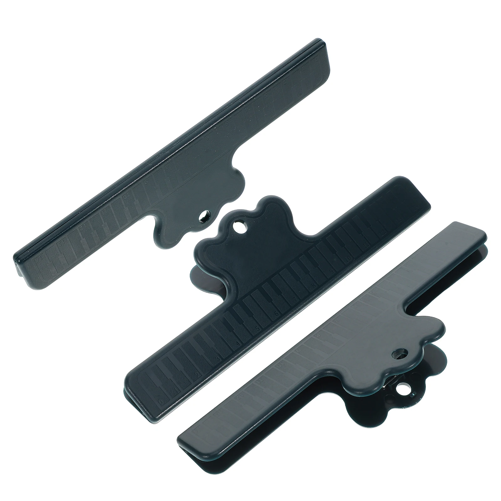 

3 Pcs Clips Fancy Musical Score Strong Dark Green Plastic Guitar Holder