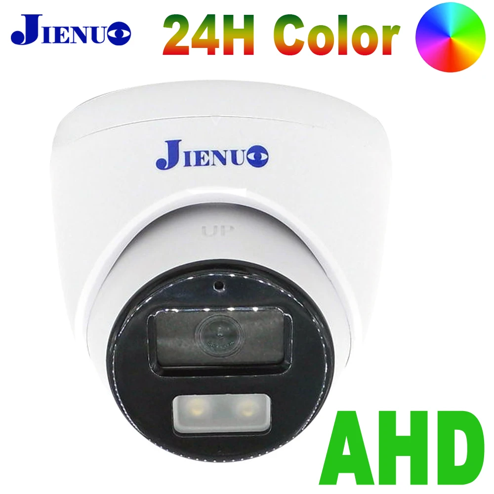 JIENUO AHD Camera Dome Full Color NightVision CCTV Security Surveillance 1080P Indoor Analog HD 2MP Mini Video TVI CVI Home Cam