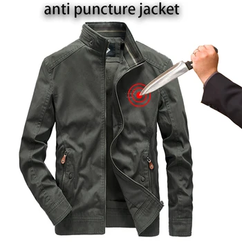 2024 Anti-cutting clothing Retro self-defense security jacket flexible hidden type FBI police full body protection Anti-stab clothing