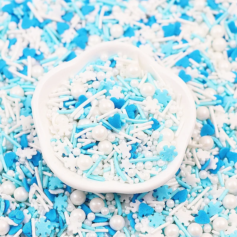 30g Bunte Perlen-Mischung DIY Kuchen-Backstreusel Kugeln Hochzeitstorten-Dekorationswerkzeuge, Schöne Perlen, Rund, Herzform – Detail 9