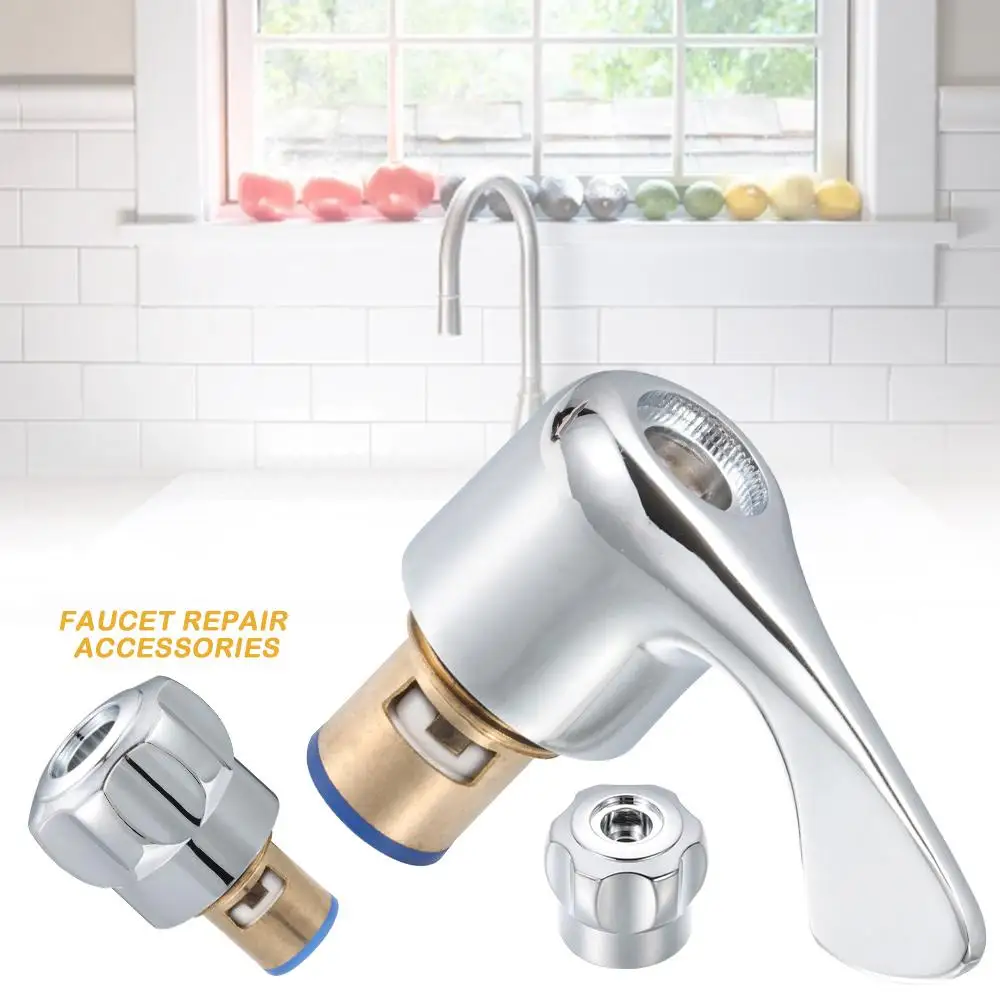 1Pcs Quick Opening Faucet Repair Accessories Switch Handle Copper Faucet Valve Core Easy Installation Bathroom Fittings