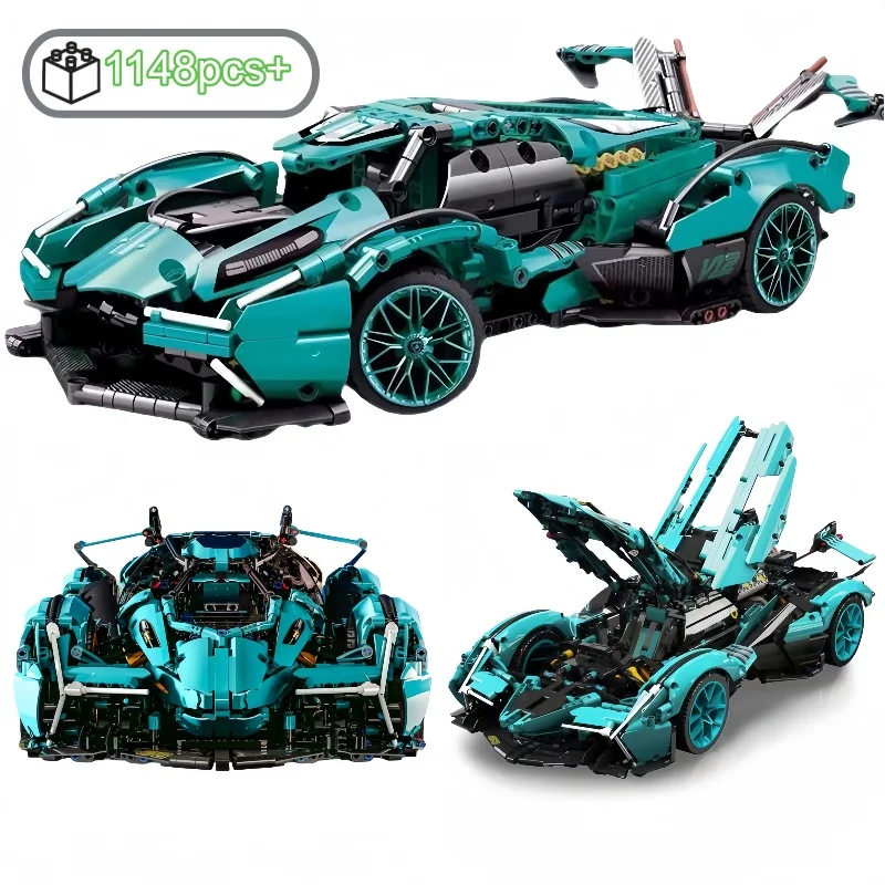 

2025городный технический супер гоночный автомобиль, строительный блок, модель спортивного автомобиля для детей, подарки на день рождения, Рождество, Хэллоуин, подарки