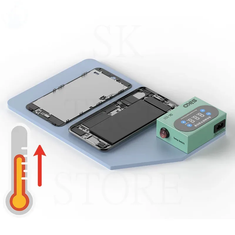 Siko แผ่นความร้อนไฟฟ้าสมบัติ SK-101, แผ่นแยกหน้าจอ LCD สำหรับอุปกรณ์ซ่อมแผ่นโทรศัพท์มือถือ