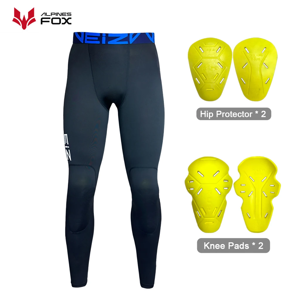 Motorcompressiebroek Zomer Motorrijden Ademende beschermende broek Outdoor Off-road motorcross met CE-kniebeschermers