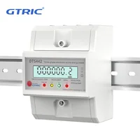 Compteur d'énergie électrique triphasé GTRIC 4P 220VAC 50/60Hz, compteur de consommation sur Rail Din, gague électrique, wattmètre, affichage LCD 1