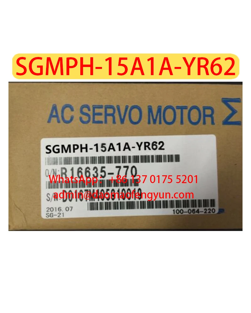 

SGMPH-15A1A-YR62 Brand New Servo Motor，Fast shipping