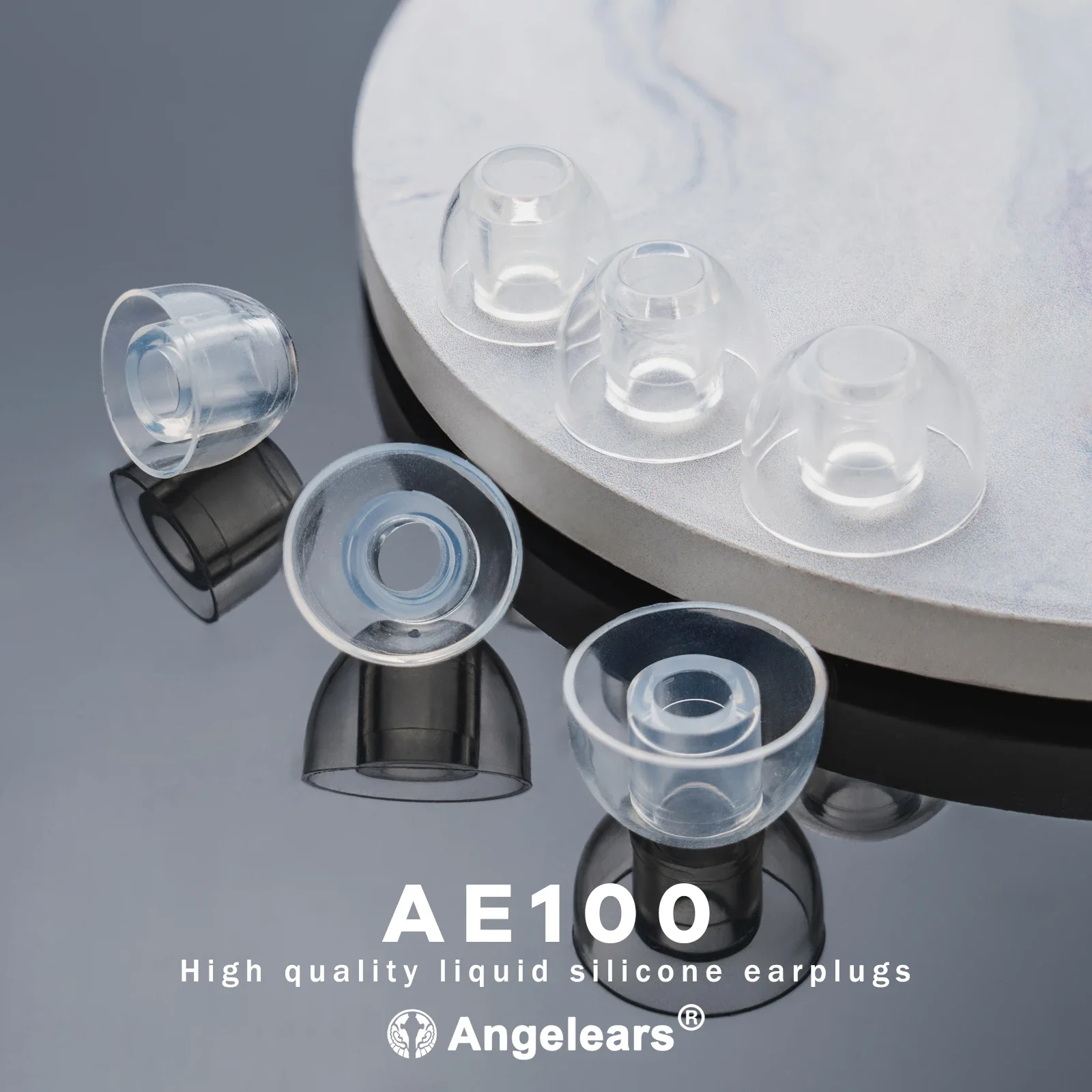 Angelears AE100 Liquid Silicone Soft Earplugs Suitable for Mega7 3pairs(6pcs) Noise Isolating With S-M-L Size