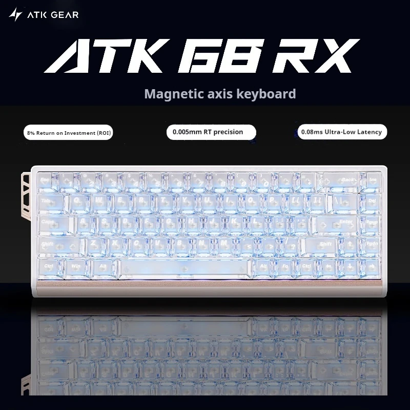 ATK 68RX Mechanical Keyboard Wired 8K Polling Rate Hot Swap RT0.001mm Custom Ergonomics Magnetic Switch E-sports Gaming Keyboard