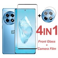 Full Cover Tempered Glass For Oneplus 12R Screen Protector On Oneplus 12R Protective Phone Camera Lens Film For Oneplus 12R 12