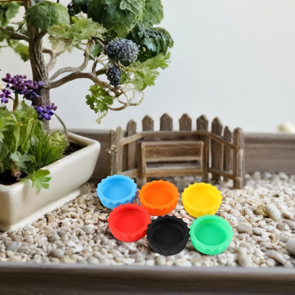 6pcs Reptile Feeding Bowls Nonslip Smooth Surface For Lizard Gecko Chameleon Food Water Dish Pet Feeder Cup Crawler Frog Turtle