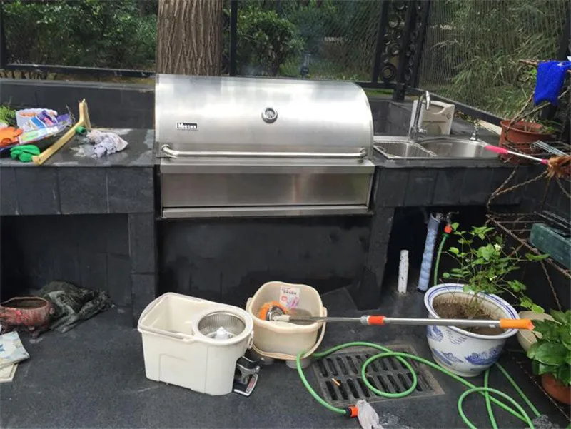 hot sale custom BBQ stainless steel outdoor Garden kitchen cabinets