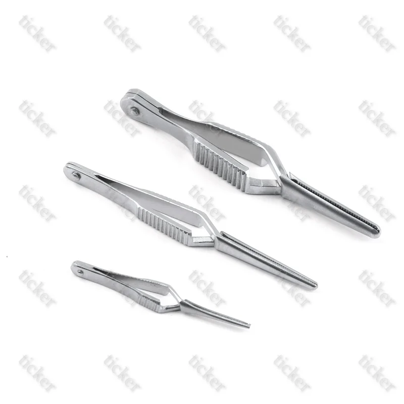 Straight/Cruved/Angle Jaw Atraumatic Tips Arterial Vascular Clamping Clipper Ophthalmic Surgical Instruments