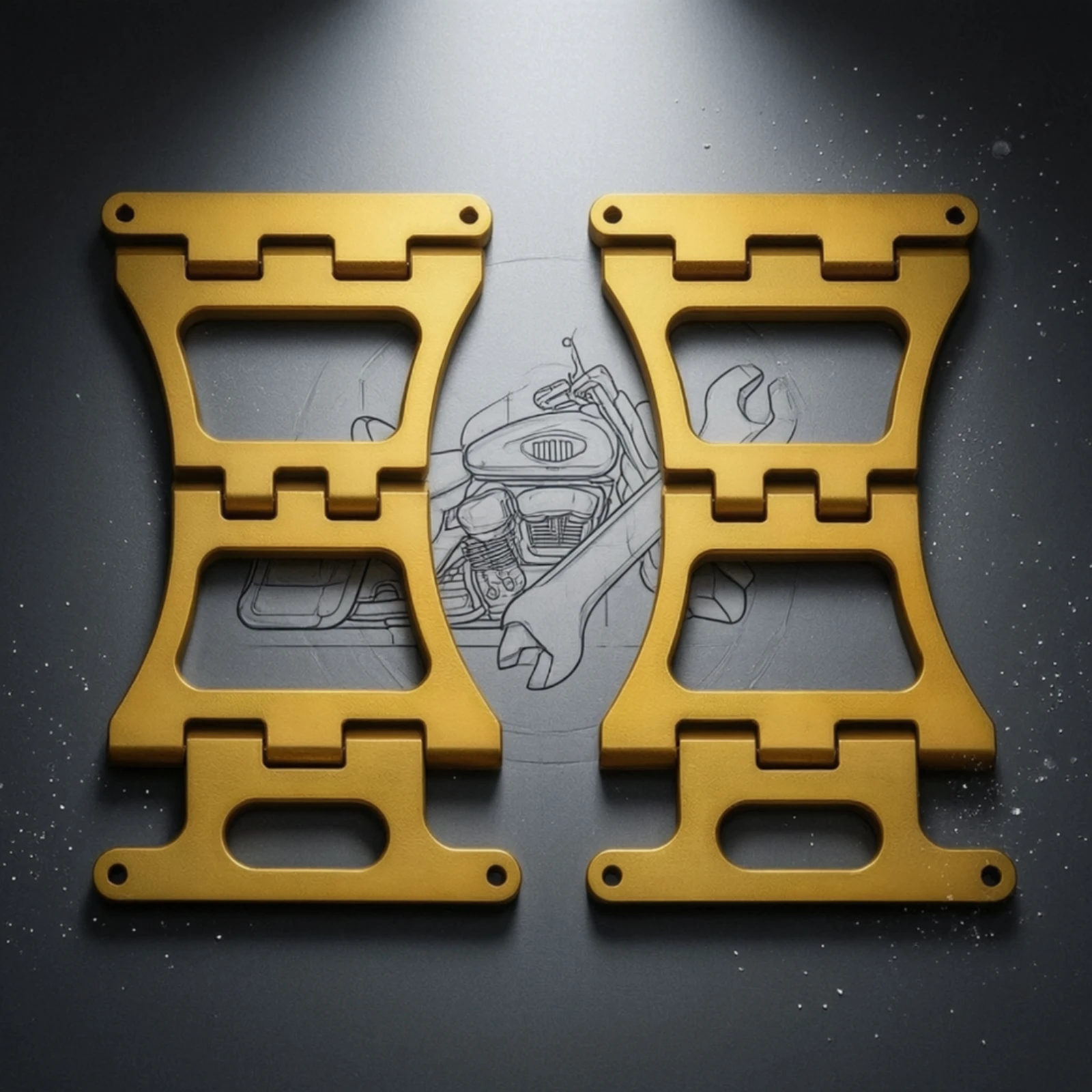 Saddlebag Hinge Kit Aftermarket Motorcycle Hinge Kit Hardware Long-Lasting Easy to Install for Touring Riders