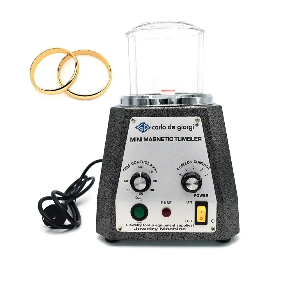 

KT-100 500g Jewelry Tools Magnetic Tumbler Magnetic Polishing Tumbler Magnetic Polisher 2000RPM Jewelry Polisher