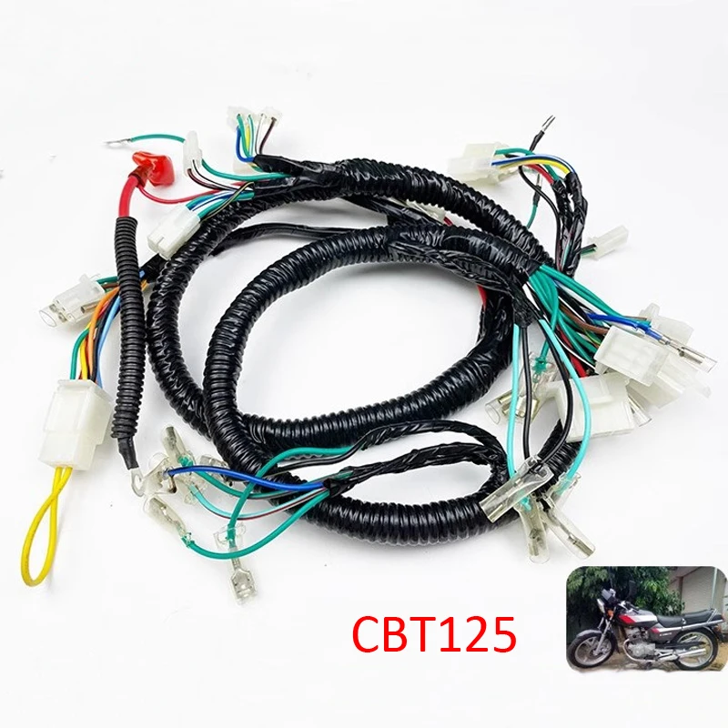 Motorcycles Harness Wire for Honda Lifan Jialing Sundiro Dayun CBT125 CB125T DY125 JH125 Wiring Cable With Switch Coil CDI Relay