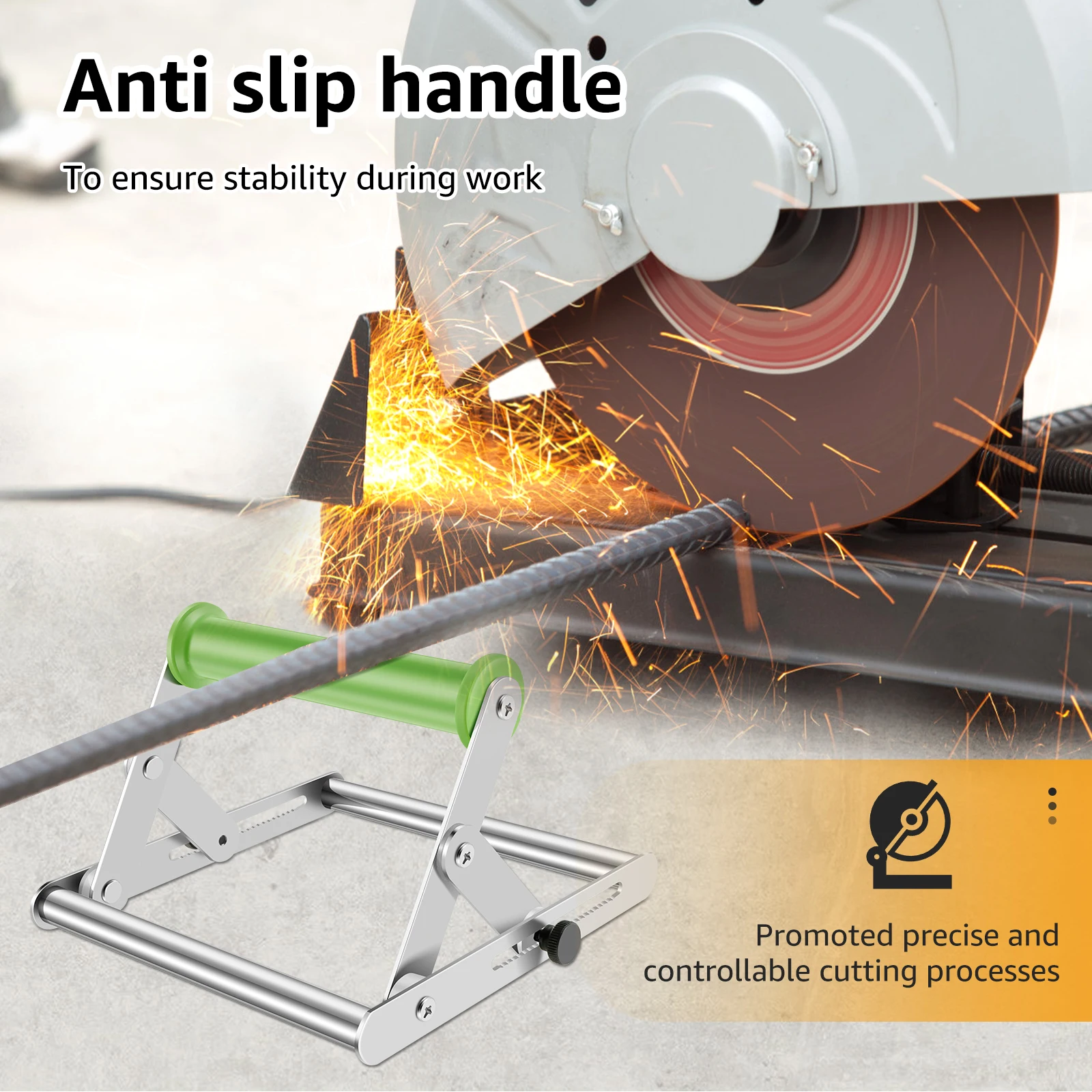 Cutting Machine Support Frame Stainless Steel Table Saw Support Stand Adjustable Height 1.77-5.12inch Cutting Machine Material