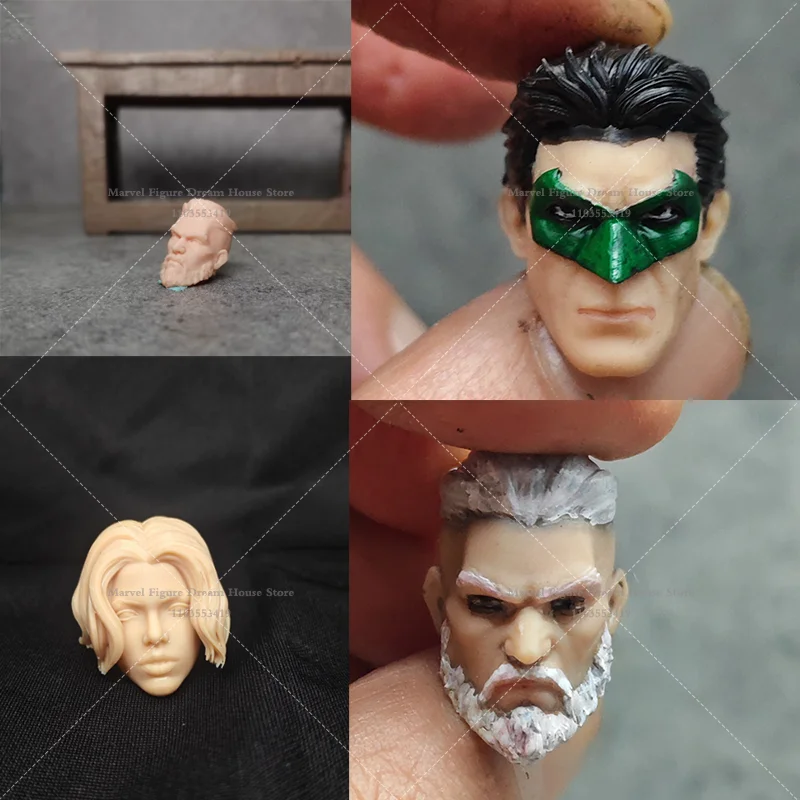 1/6 Maßstab 1/12 Maßstab Superhelden-Serie Lois Frank Hal Weibliche/Männliche Kopfskulptur für McF 6-Zoll 12-Zoll Actionfigur Soldat